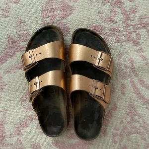 Rose gold Birkenstock